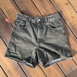 Zara Black Denim Shorts
